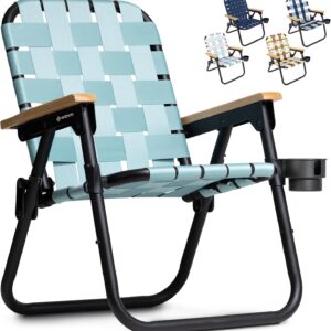 AUCT 16410 - $130 GoSports WOVN Beach Backpack Chair - 9 Styles Available - Premium Folding Camping Cha