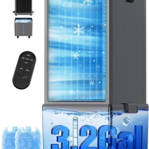 AUCT 16326 - $200 4-IN-1 Windowless Air Conditioner Portable w/ 4 Speeds & 4 Modes, 3.2-Gal Dual Tank f