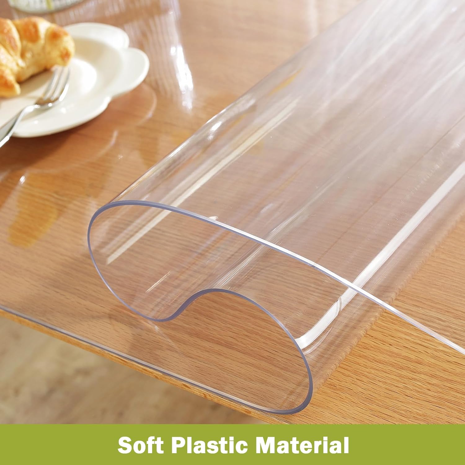 AUCT 14854 - OstepDecor Clear Table Cover Protector 36 x 48 Inch, 1.5mm T - Image 3