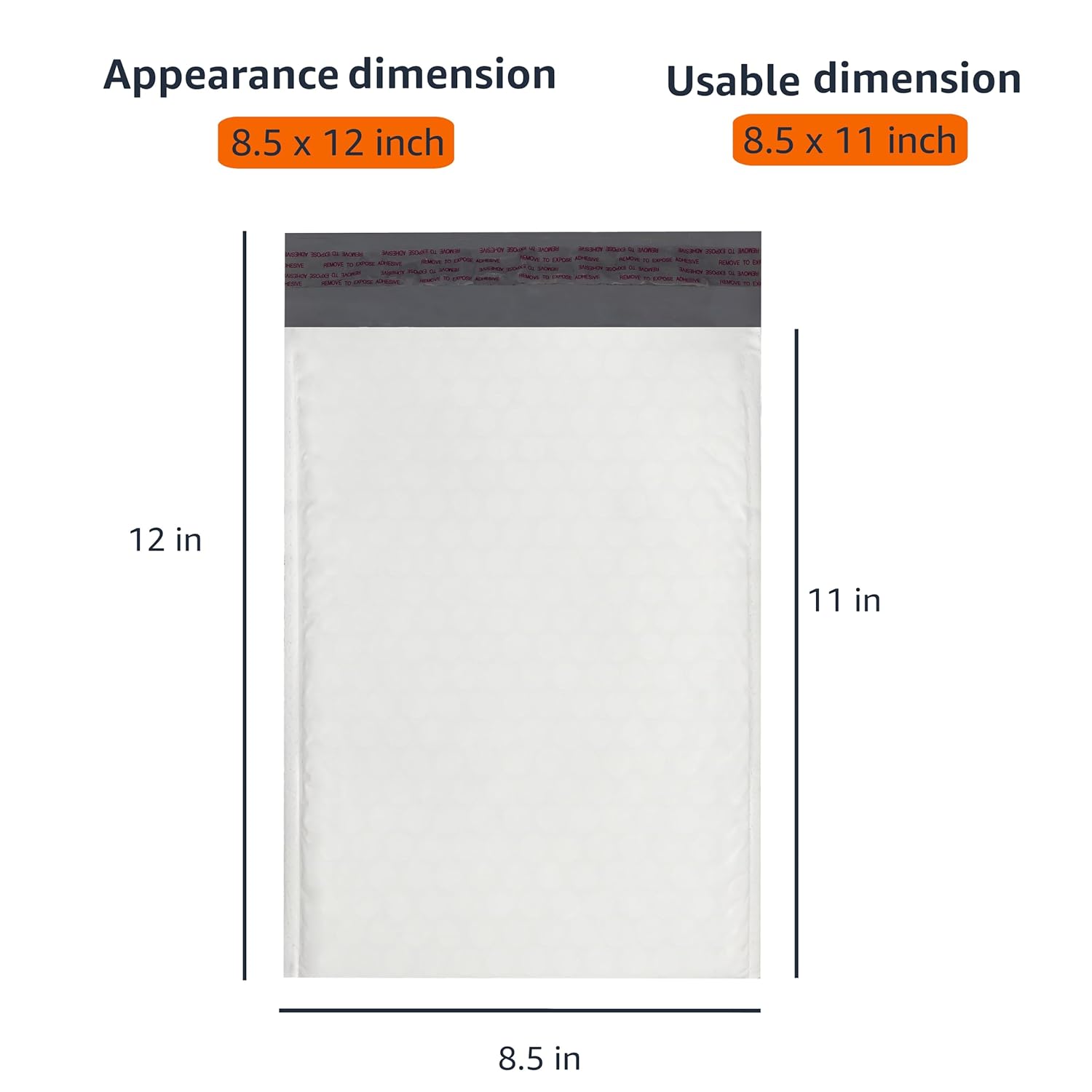 AUCT 16995 - Amazon Basics Poly Bubble Mailer, 8.5" x 12" (Internal Size 8.25" x 11"), Self-Seal, 100-P - Image 2