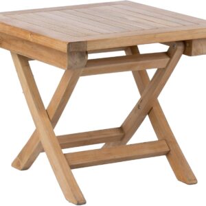 AUCT 14423 - $165 Teak Wood Folding 20"-Inch Outdoor Coffee Table - Perfe