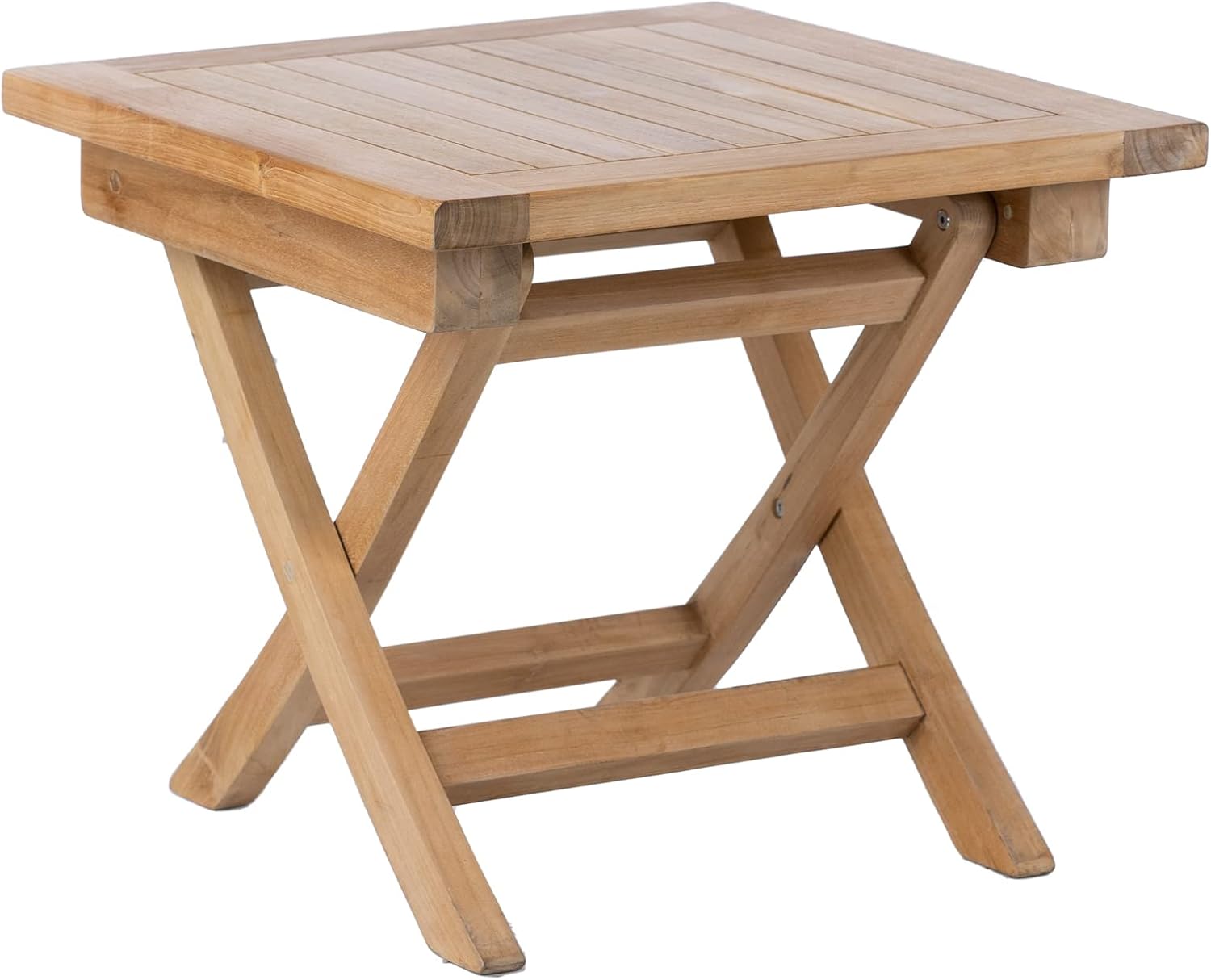 AUCT 14423 - $165 Teak Wood Folding 20"-Inch Outdoor Coffee Table - Perfe