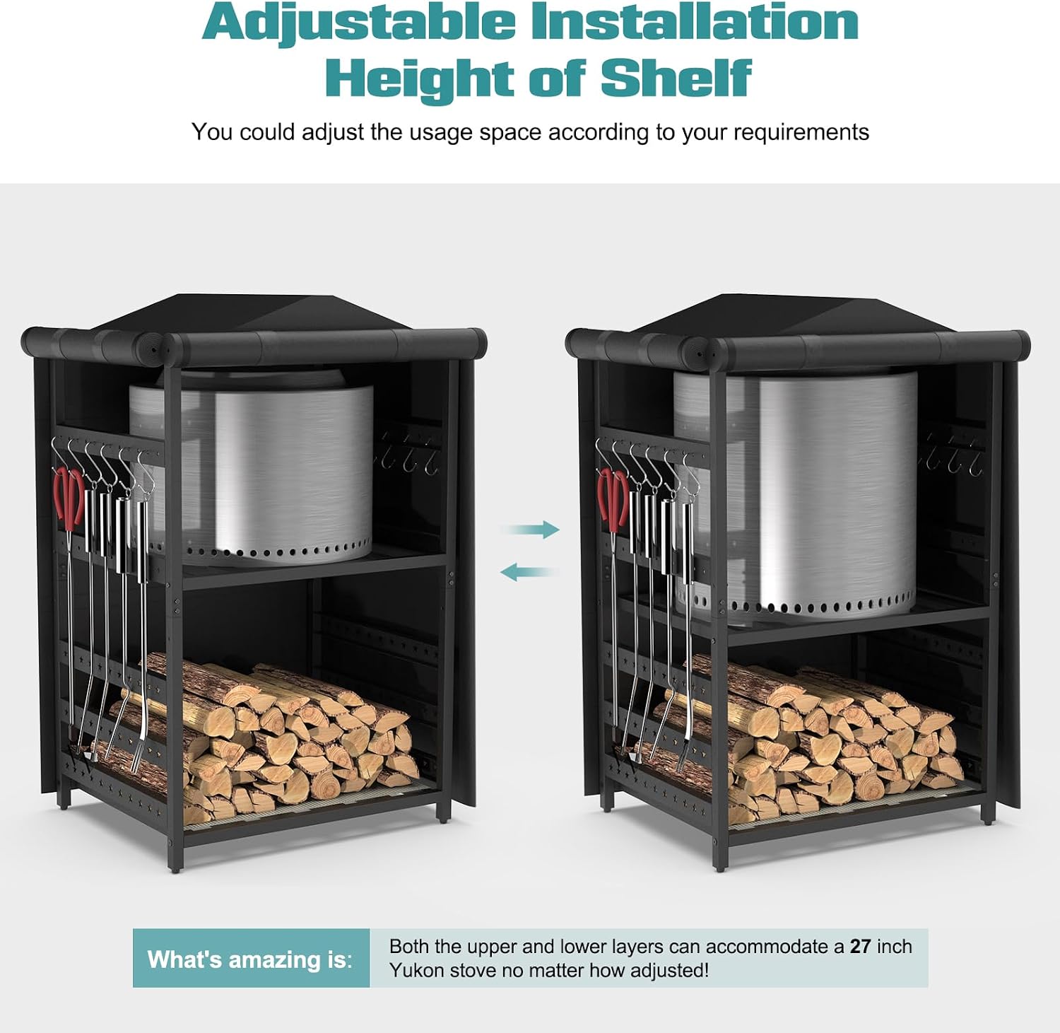 AUCT 14468 - $130 Storage Station for Solo Stove Bonfire 2.0, Yukon, Rang - Image 4