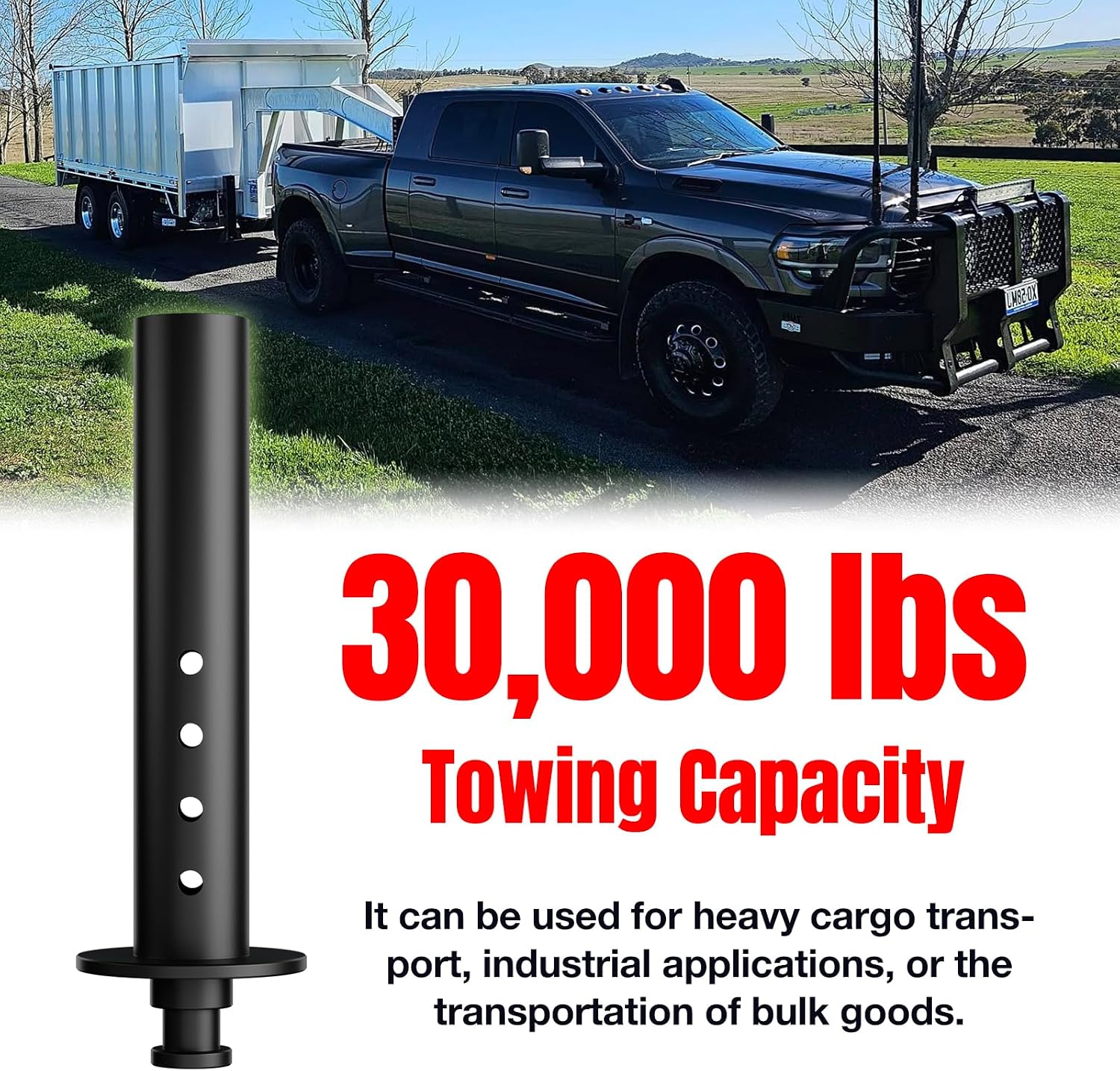 AUCT 16427 - $160 5th Wheel to Gooseneck Adapter, 30,000 lbs Load Capacity, Universal Fit for Truck, Tr - Image 3