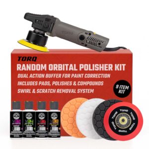AUCT 14718 - $220 Chemical Guys TORQX Random Orbital Polisher, Pads, Poli