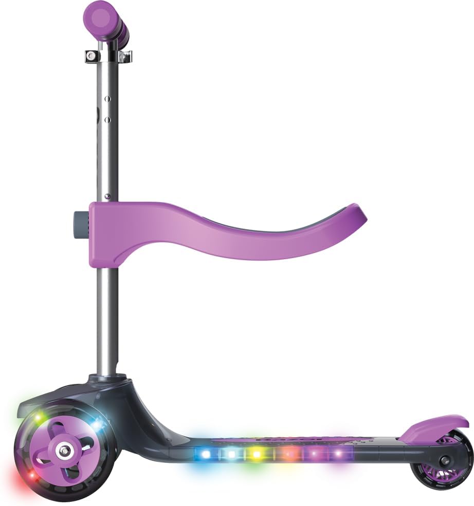 AUCT 16655 - Razor Rollie DLX, 3-Wheel Light-Up Scooter for Younger Children, Seated and Stand-Up Ridin - Image 3