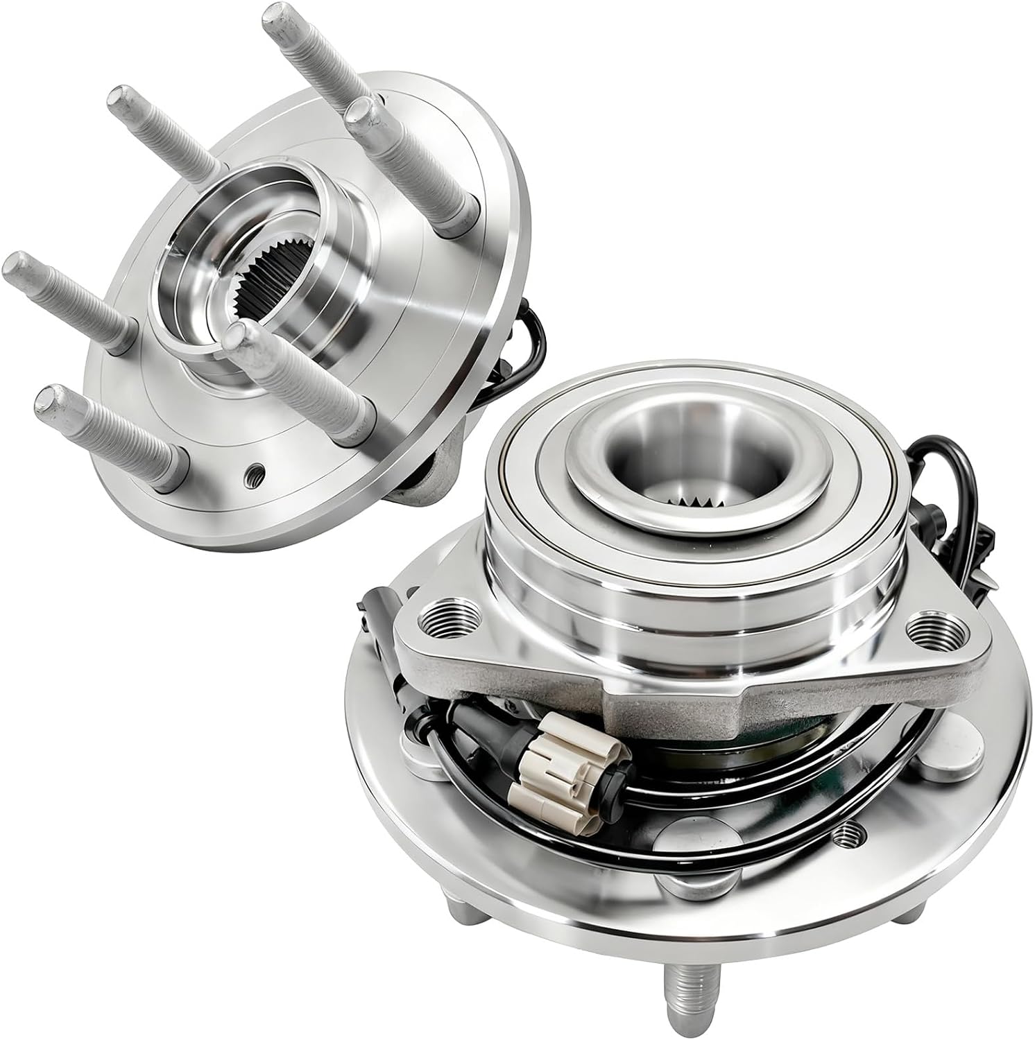 AUCT 14730 - 2Pcs 515096 Front Wheel Bearing Hub Assembly Fit for Chevy A