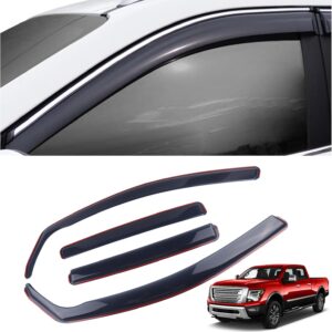 AUCT 14409 - 4 Pieces in-Channel Extra Durable Rain Guards Fit for 2017-2
