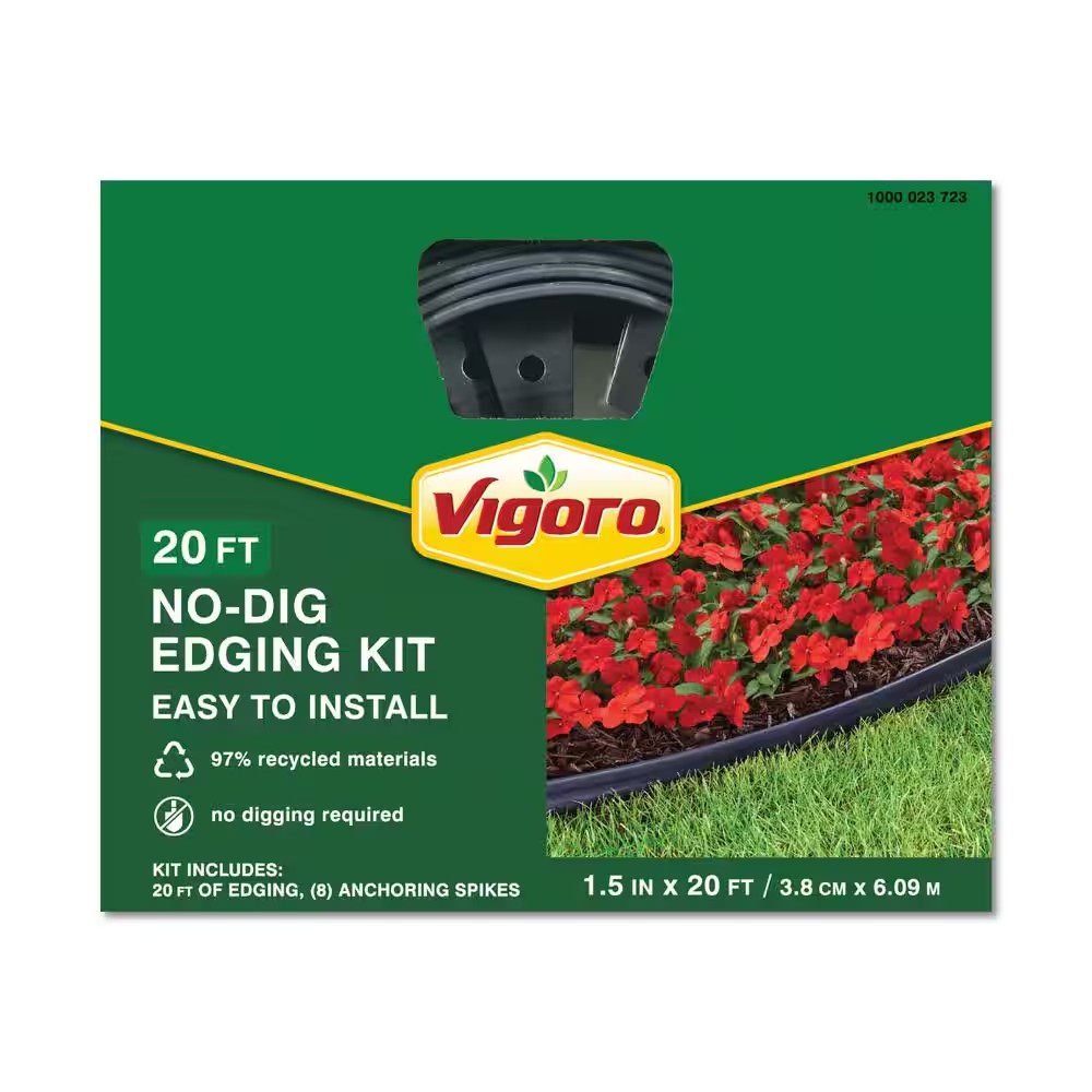 AUCT 14458 - Vigoro 20 ft. No-Dig Plastic Landscape Edging Kit - Image 3