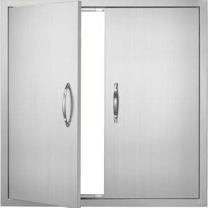 AUCT 14720 - $80 VEVOR BBQ Access Door, 31W x 31H Inch Double Outdoor Kit