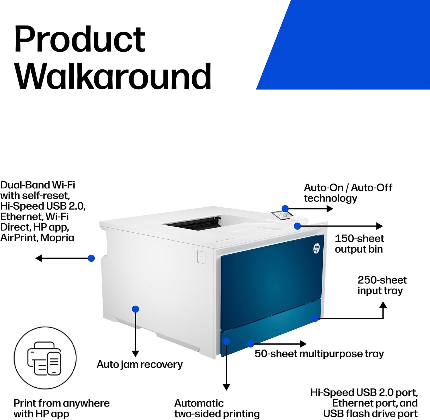 AUCT 14428 - $529 HP Color LaserJet Pro 4201dw Wireless Color Laser Print - Image 3