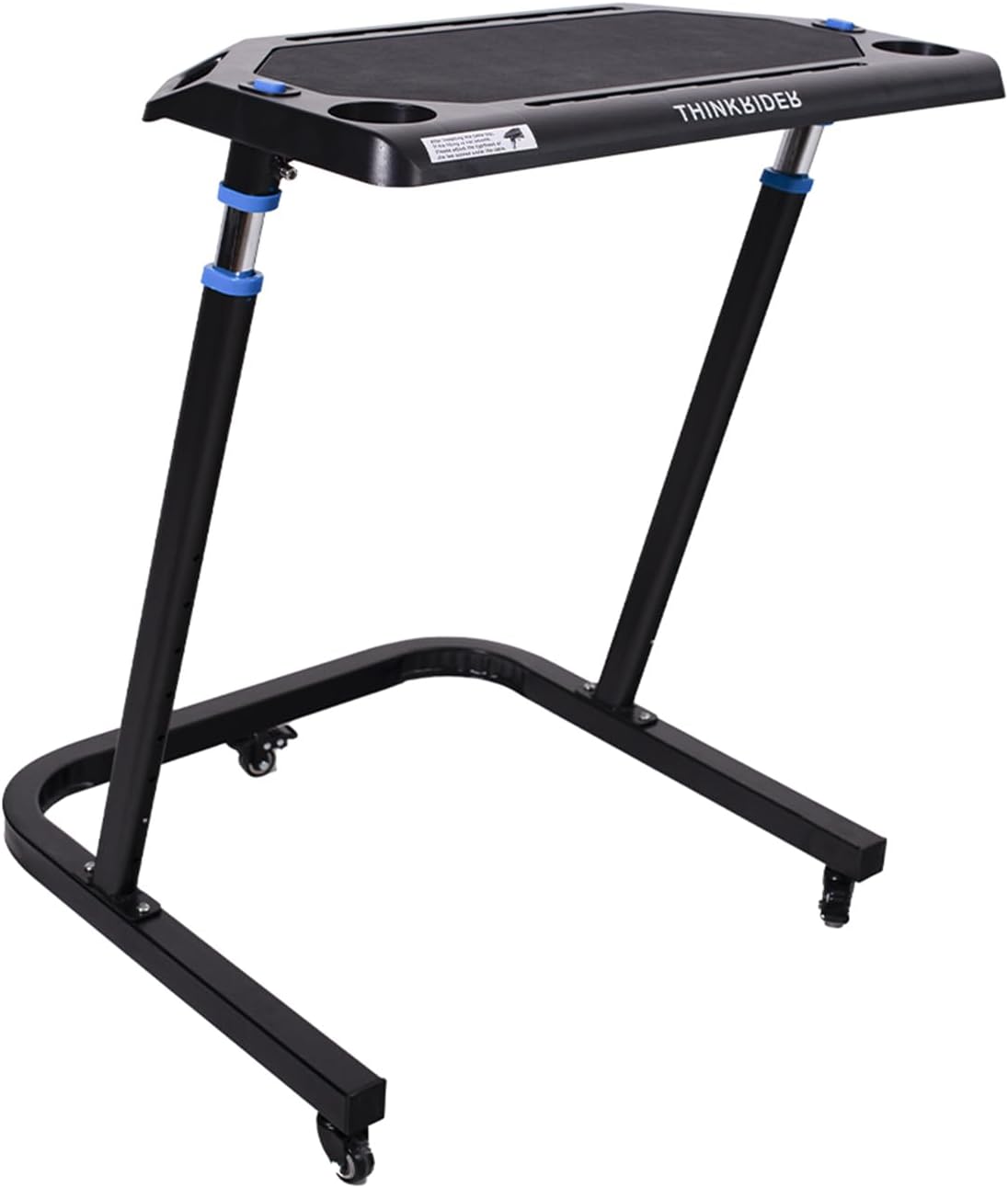AUCT 14719 - $119 ThinkRider Adjustable Bike Desk - Rolling Laptop Cart f