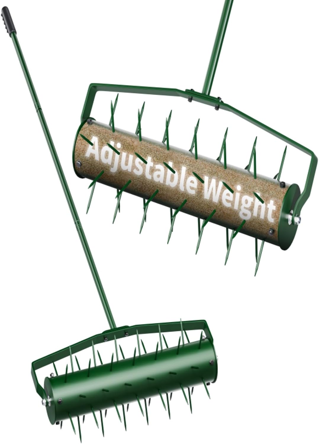 AUCT 15362 - $70 18" Lawn Aerator, Heavy-Duty Manual Lawn Aerator Tool with 50" Metal Handle for Lawn C