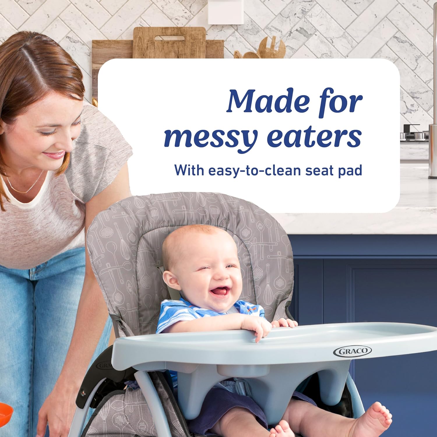 AUCT 17251 - $100 Graco Slim Snacker High Chair, Ultra Slim, Fast-Folding, Multiple Recline Positions, - Image 3