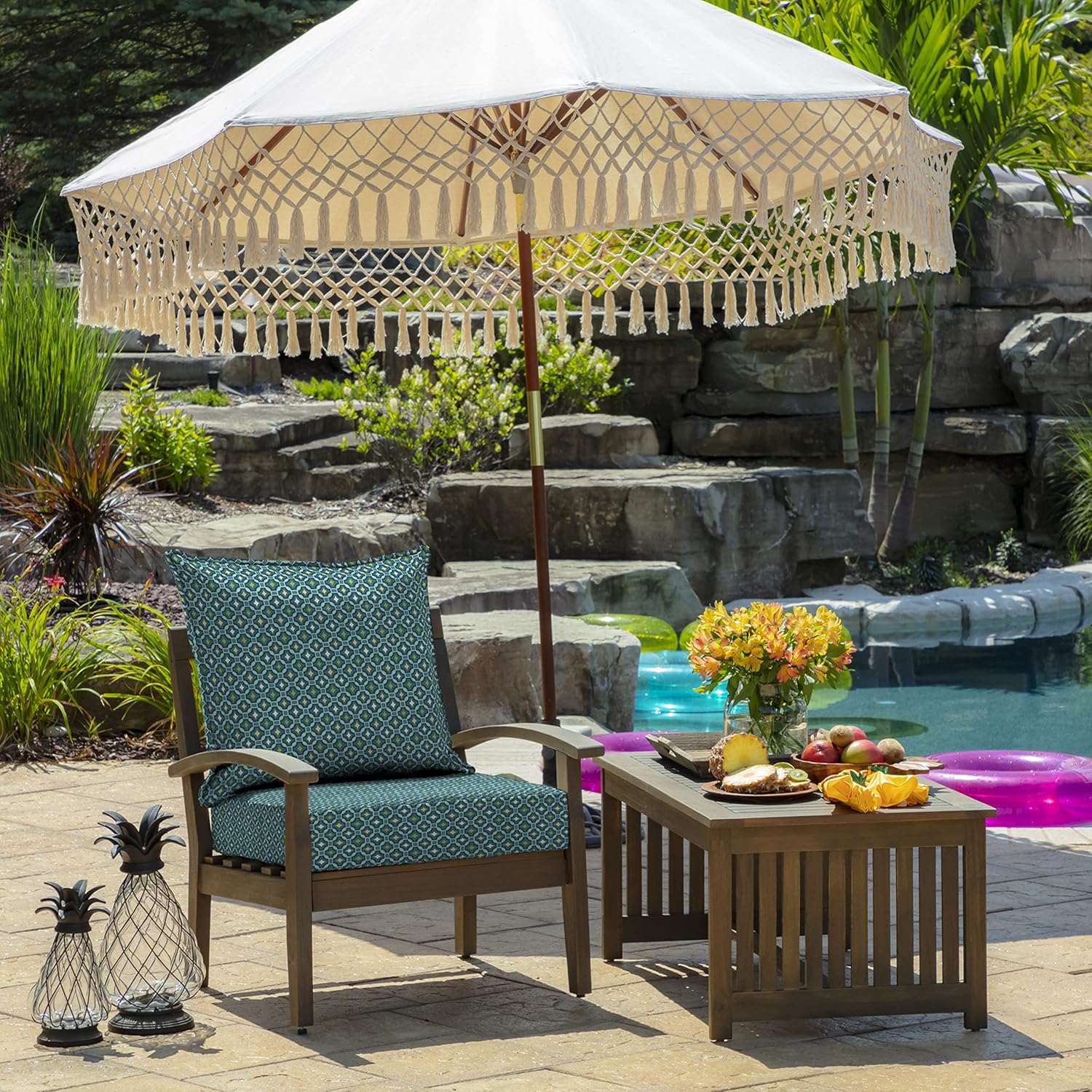 AUCT 15575 - $170 Arden Outdoor Deep Seat Cushion Set (4-Pack), 24 in x 24 in, Weather-Proof, Rain-Proo - Image 2
