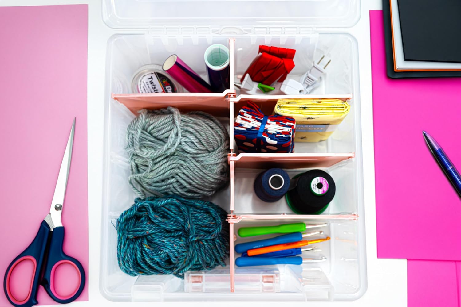 AUCT 16096 - ArtBin 6990RK Super Satchel Double Deep, Portable Art & Craft Organizer with Handle, 1 Pla - Image 2