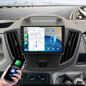 AUCT 17341 - $81 9' Android Car Radio for Ford Transit 2013 2014 2015 2016 2017 2018 2019 Stereo Upgrad