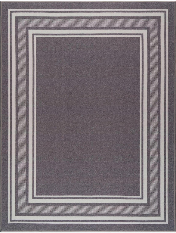 AUCT 16872r - $113 Stylish Non-Slip 5x7 Area Rug with Rubber Backing for Living Room & Kitchen