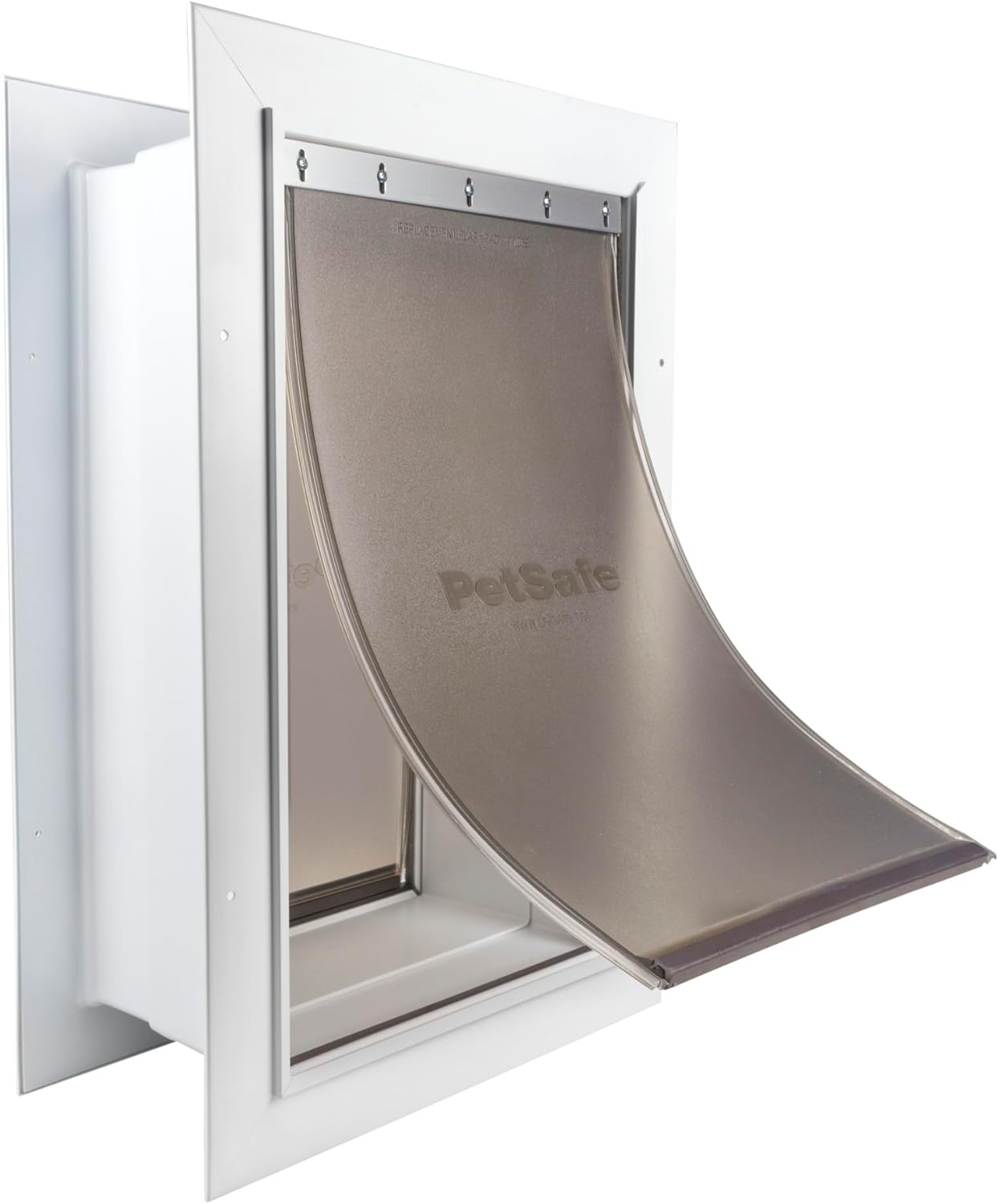 AUCT 16951 - $112 PetSafe Wall Entry Pet Door, Telescoping, Dogs up to 100 lb, Large | Insulates Better