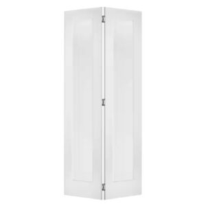 AUCT 14609ba - $268 30 in. x 80 in. Shaker 1-Panel Solid Core Primed Wood M