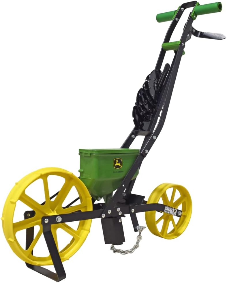 AUCT 16376 - $150 John Deere 3 lb Garden Seeder with 7 Seed Plates, Seed Planter for Prepared Soil with