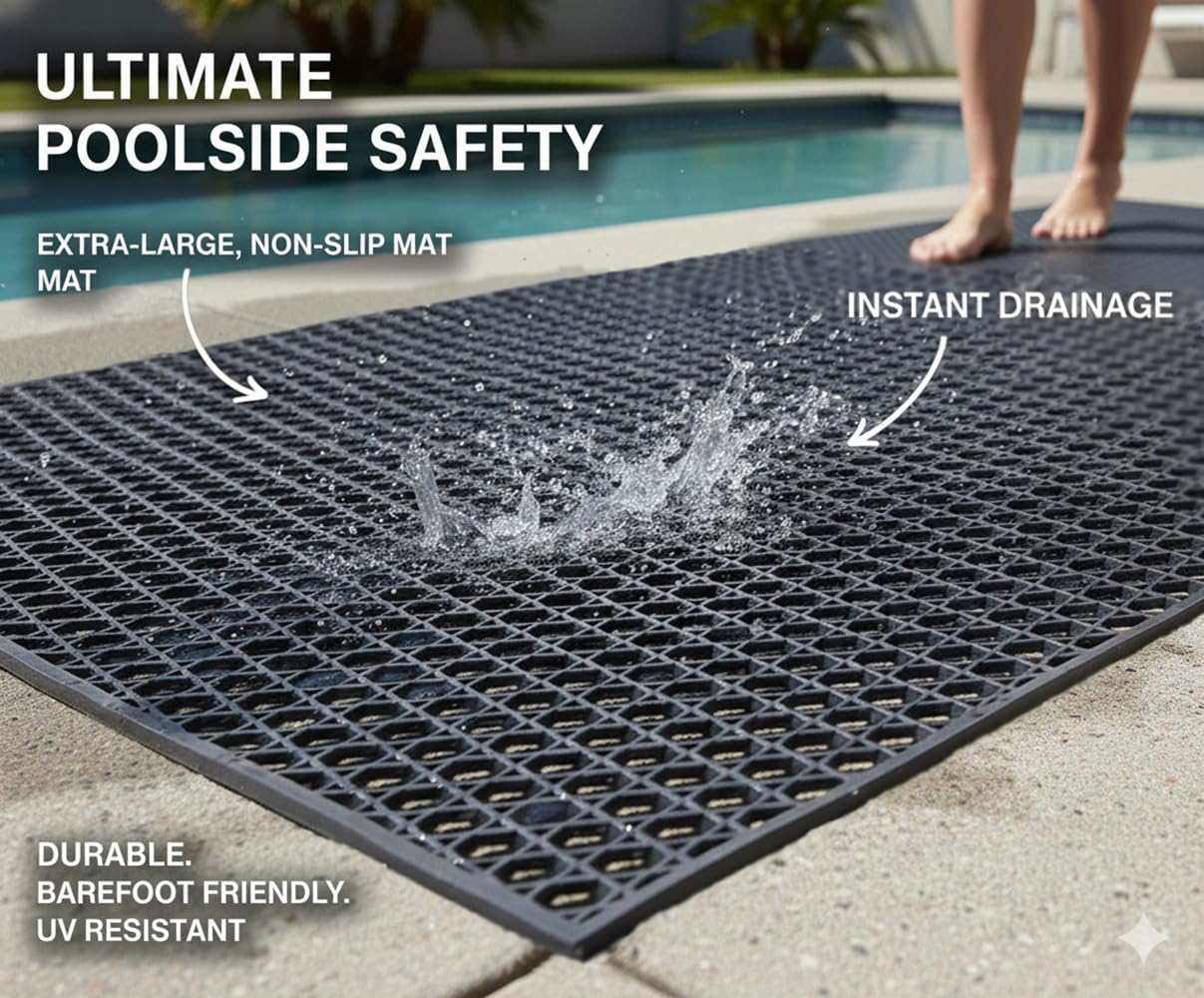 AUCT 14863 - $79 PVC Drainage Floor Mat Non-Slip Commercial Wet Area Mat - Image 2