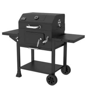 AUCT 14670 - $149 Oakford Homestead 24-Heavy Duty Charcoal Grill in Black