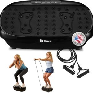 AUCT 18444 - $80 Lifepro HexaPlate Lite Compact Vibration Plate with Magnetic Acupoints | 10 Preset Pro