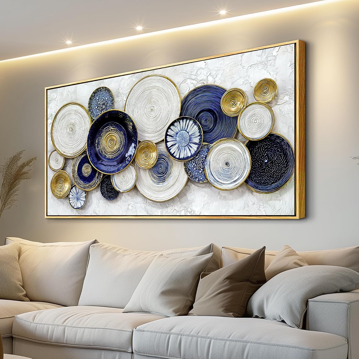 AUCT 19689 - $81 JUDASJART Large Wall Decor For Living Room Canvas Wall Art For Office Modern Wall Deco