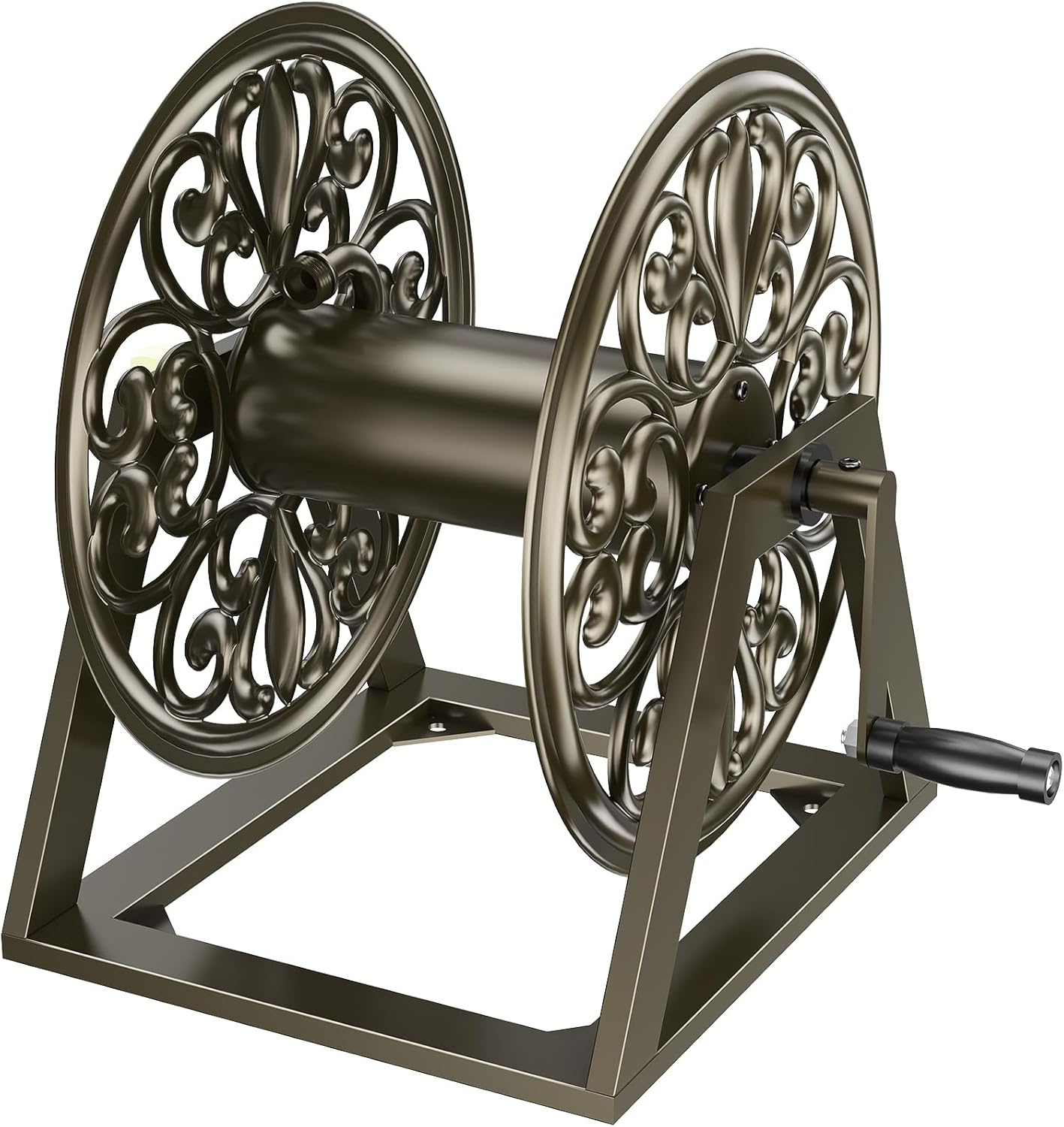 AUCT 19234 - $140 GOFORWILD Wall/Floor Mount Hose Reel, Holds 200-Feet of 5/8-Inch Hose