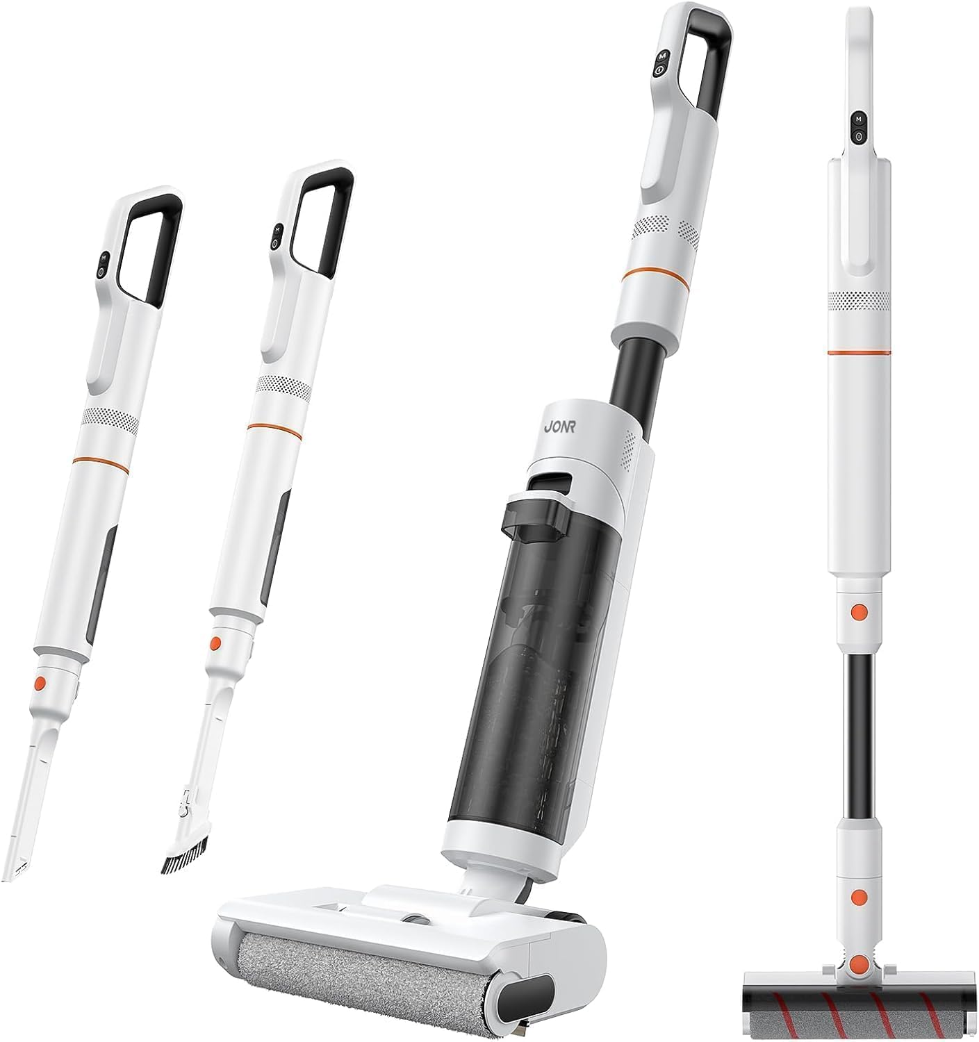 AUCT 18432 - $180 JONR ED20 Pro 4-in-1 Wet Dry Vacuum Cleaner Cordless,17000 Pa Vacuum Suction Power, S