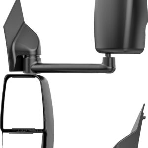 AUCT 18984 - $270 Tow Mirrors Compatible with Chevy Express GMC Savana 2003-2019 1500 2500 3500, Manual