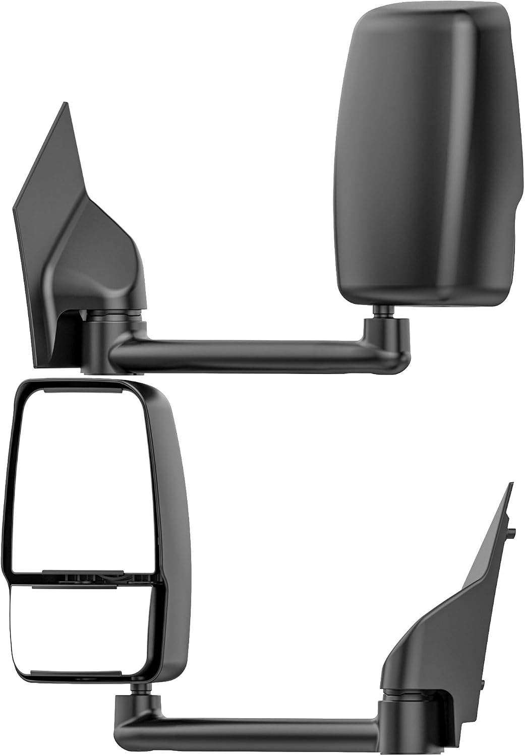 AUCT 18984 - $270 Tow Mirrors Compatible with Chevy Express GMC Savana 2003-2019 1500 2500 3500, Manual