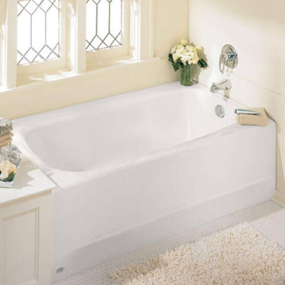 AUCT 18881 - $1031 Cambridge 60 in. x 32 in. Soaking Bathtub with Right Hand Drain in White - Image 2