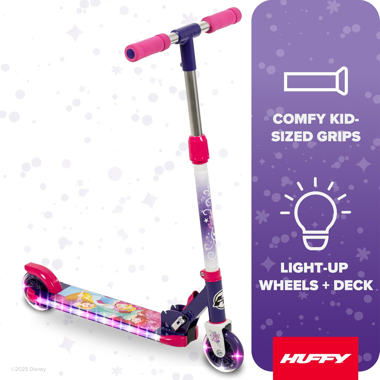 AUCT 18454 - $70 Huffy Light Up Inline Scooters with LED Lights, Multiple Color Options | 2-Wheel Scoot - Image 2