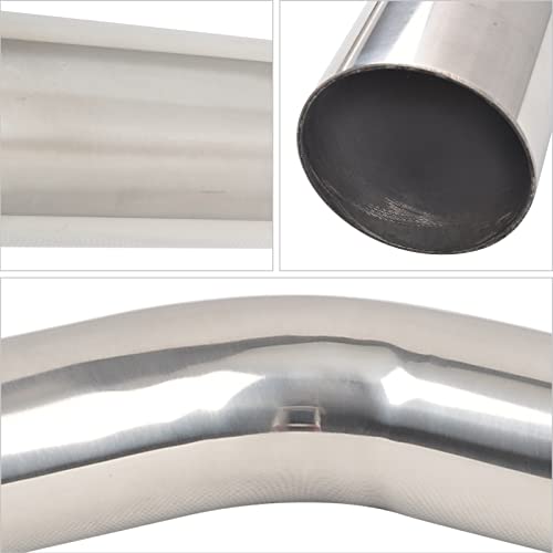 AUCT 18858 - 4 Inch 45 Degree DIY Custom Mandrel Exhaust Pipe Tube Pipe, T304 Stainless Steel, Universa - Image 3