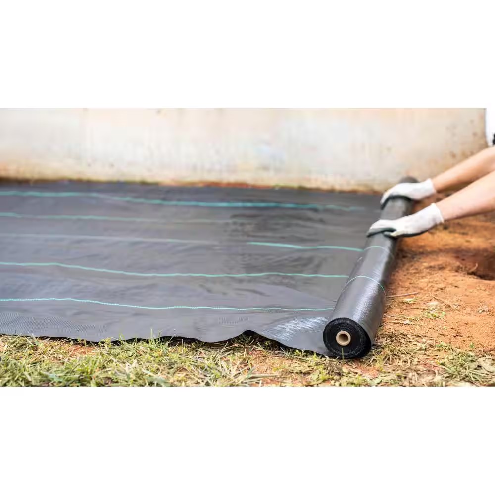 AUCT 18941b - $60 6 ft. x 100 ft. Woven Polypropylene Ground Cover Landscape Fabric - Image 4
