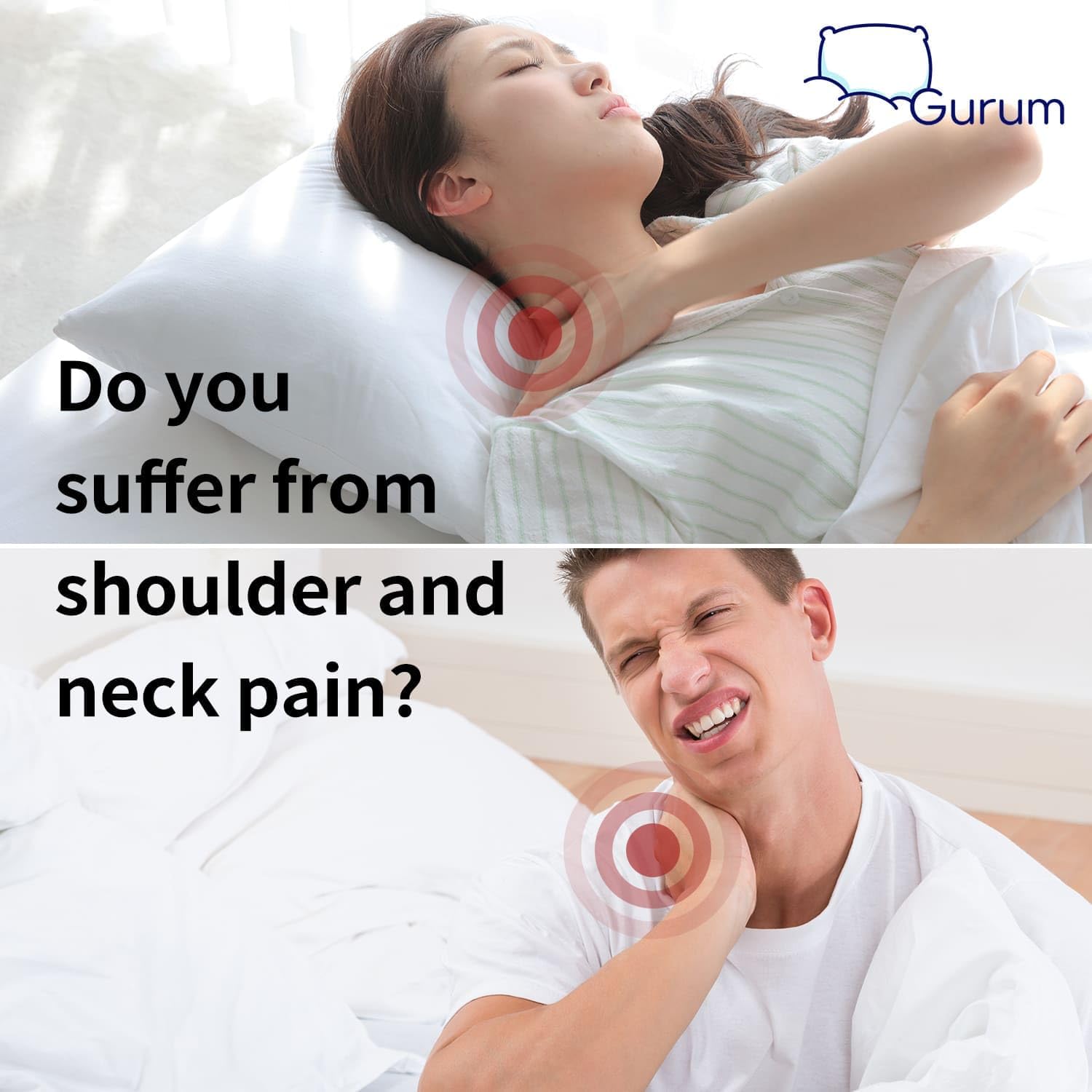 AUCT 20144 - $99 Gurum Premium Latex Pillow, 100% Latex, Organic Cotton, Ergonomic Design, Bed Pillows, - Image 3
