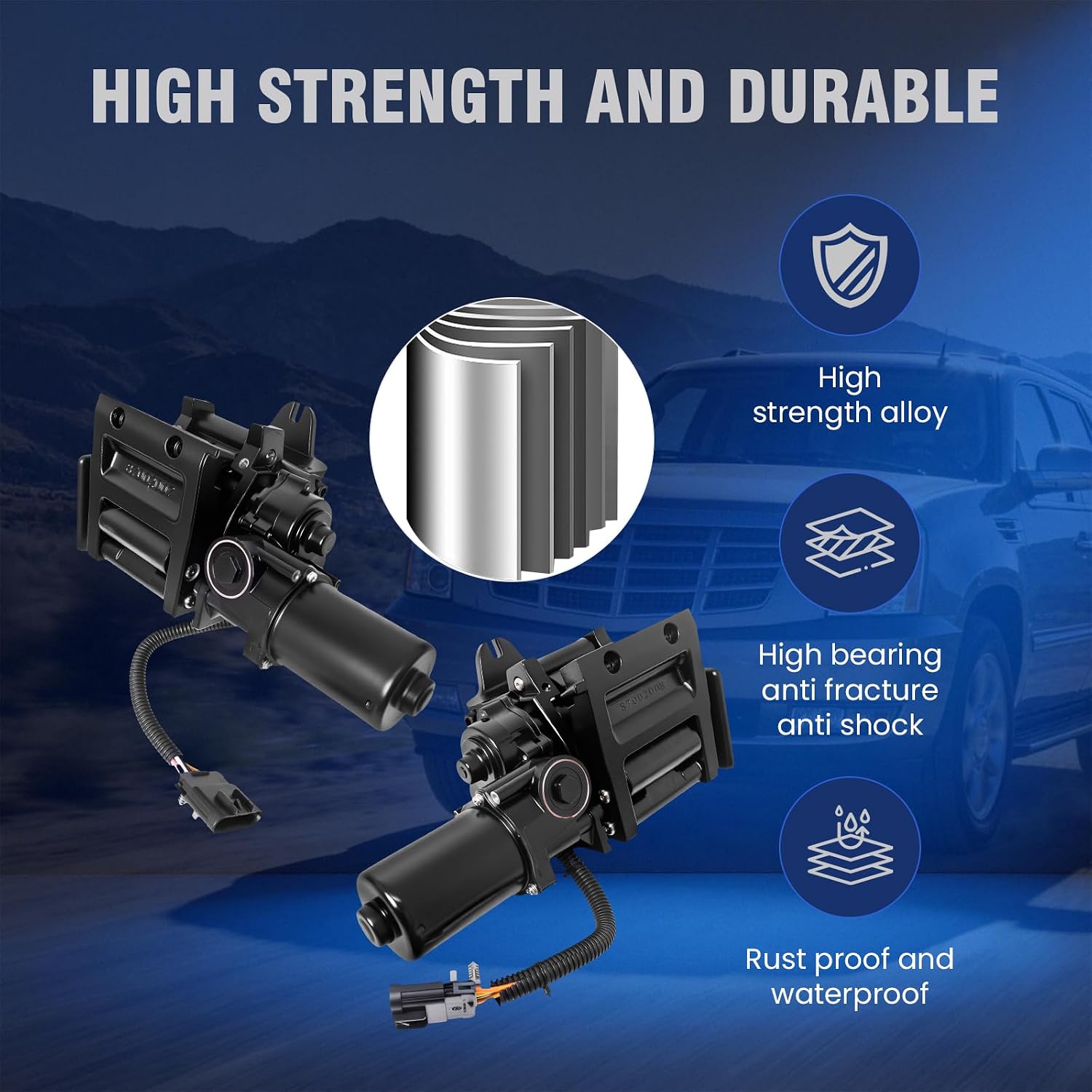 AUCT 19623 - $265 2PCS Power Running Board Motor Assembly Fit for 2007-2014 Cadillac Escalade ESV, Fit - Image 4