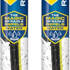 AUCT 18674 - Rain-X 810362 Repellency Water Repellent Wiper Blades, 20" Windshield Wipers (Pack of 2),