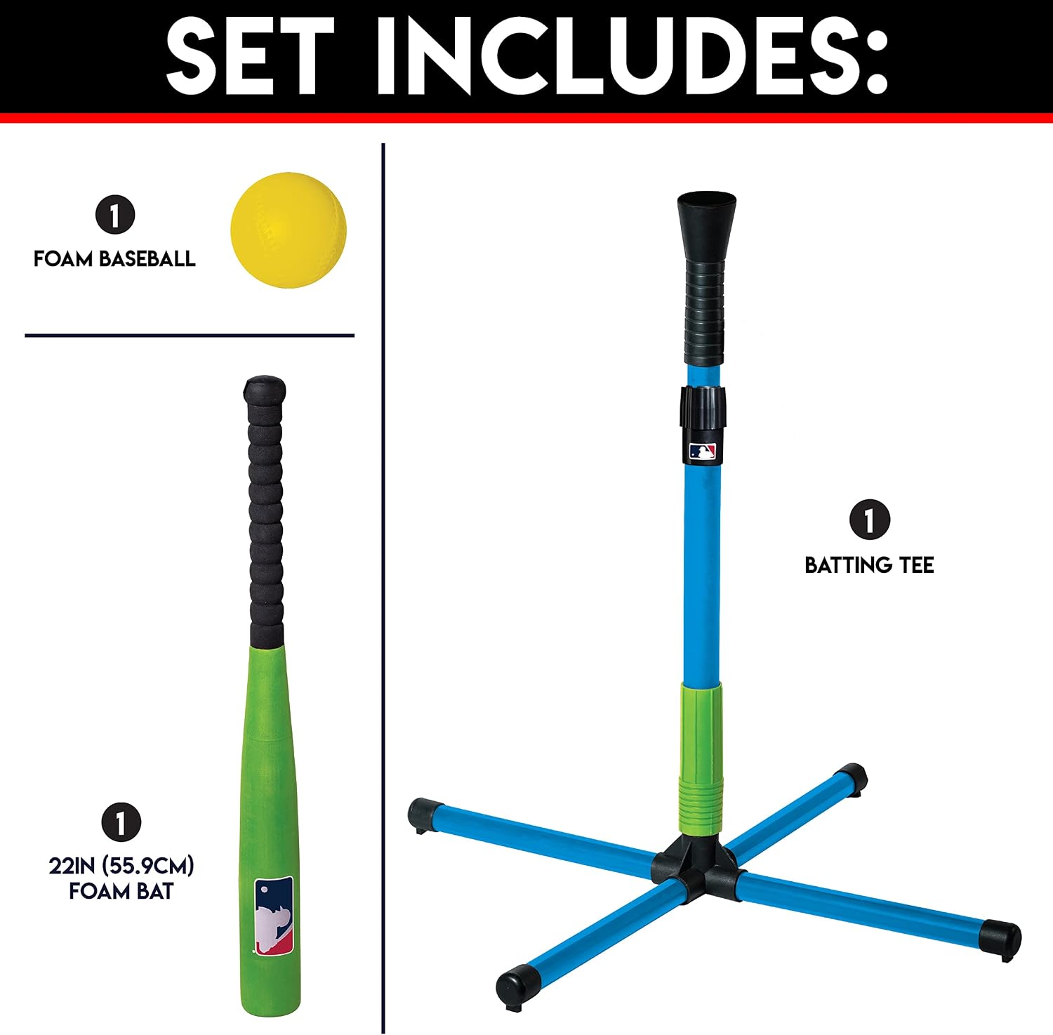 AUCT 17608 - Franklin Sports Youth Batting Tee - Adjustable Height Plastic Training Tee for Kids + Todd - Image 2