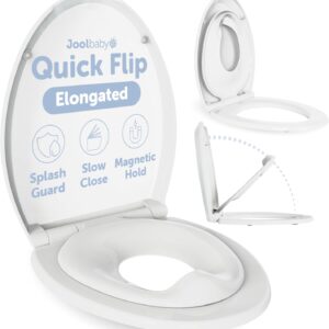 AUCT 19554 - Jool Baby Quick Flip Toilet Seat with Built-in Potty & Splash Guard for Toddler Training,