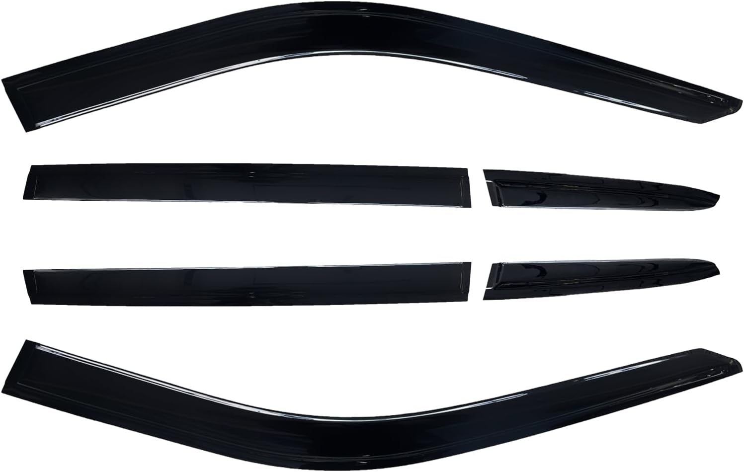 AUCT 19997 - $60 Rain Guards Window Visors for Toyota Highlander 2020-2026 6Pcs - Image 2