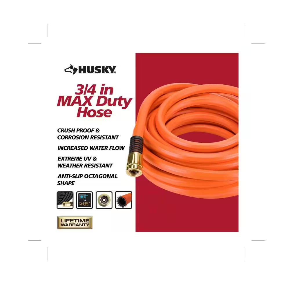 AUCT 19616 - $80 Husky 3/4 in. Dia x 100 ft. Husky Max Duty Garden Hose - Image 3