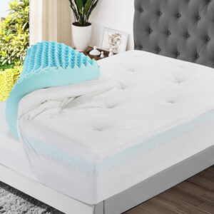 AUCT 19468 - $180 HOMBYS 6 Inches Thickness Mattress Topper King Size, Dual Layer Design Soft Pillow To