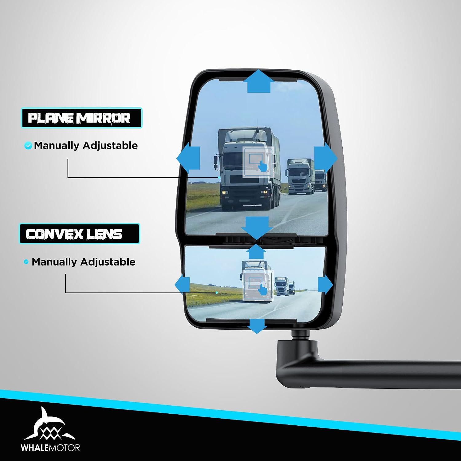 AUCT 18984 - $270 Tow Mirrors Compatible with Chevy Express GMC Savana 2003-2019 1500 2500 3500, Manual - Image 2