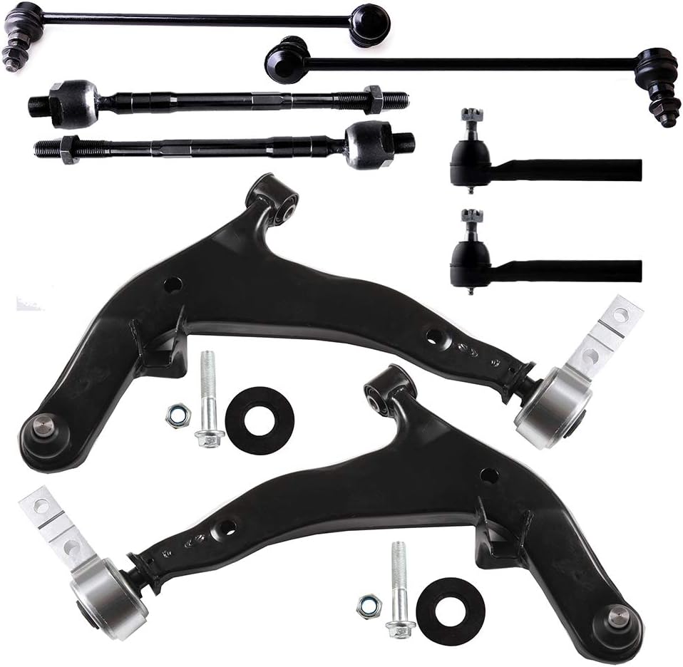 AUCT 18686 - $92 8Pcs Suspension Kit Fit 2003-2007 for Nissan Murano OE# K620558 K620559 | Front Lower