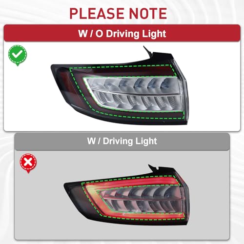 AUCT 18842 - $121 W/O DRL USA Type LED Tail Light Fits 2015-2018 Ford Edge SE/SEL - Image 2