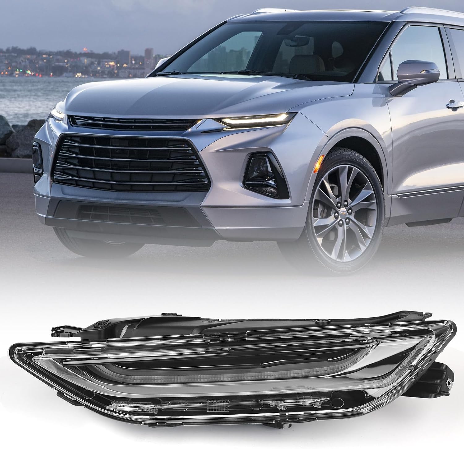 AUCT 18342 - $78 Huray LED Running Lights for Chevy Blazer 2019 2020 2021 2022 Left | Upper DRL Driving