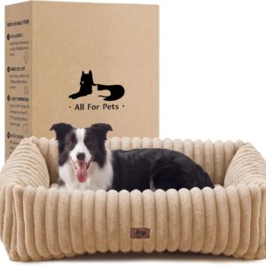 AUCT 18408 - $73 Dog Beds Large Sized Dog,Rectangle Orthopedic Pet Bed for Large Dog, Comfort Fluffy Me